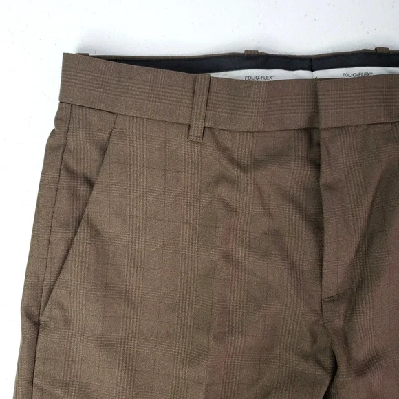 Perry Ellis Pants Men's 30x29 Rain Drum Portfolio Modern Fit Non Iron NWT - Picture 8 of 14